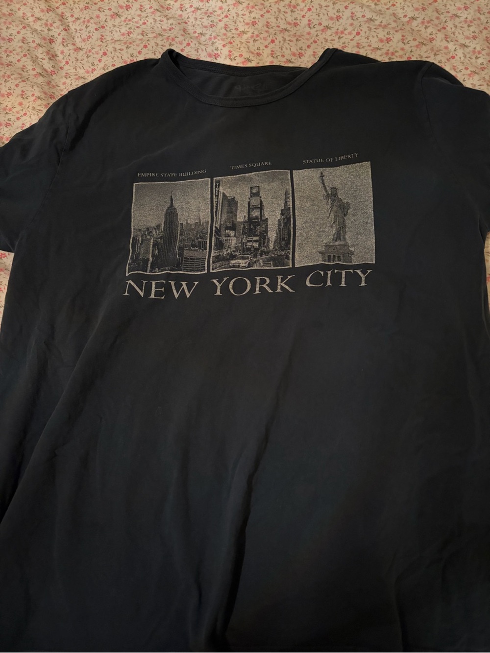 Brandy Melville Navy Blue New York City Graphic Tee